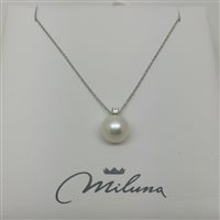 Collana Miluna Donna Perle Punto Luce in Oro bianco Perla PCL3933 - PCL3933